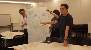 垳地区防災会 逃げ地図作成