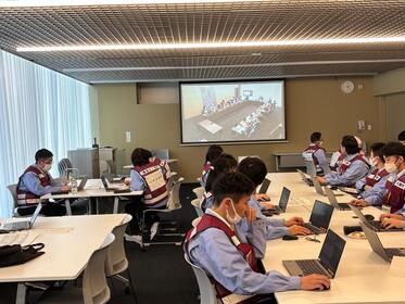 対策班図上訓練の様子1