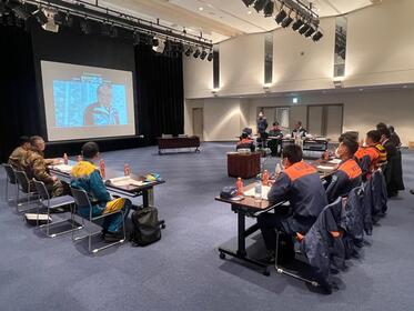 現地調整所での訓練の様子2