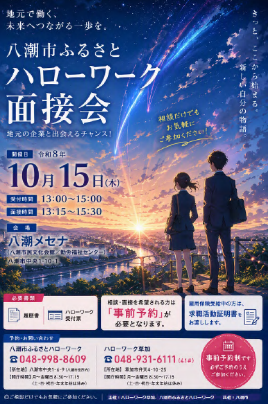 面接会チラシ
