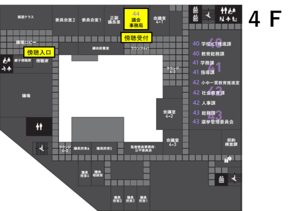 傍聴案内図