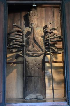 円空作木造千手観音立像写真