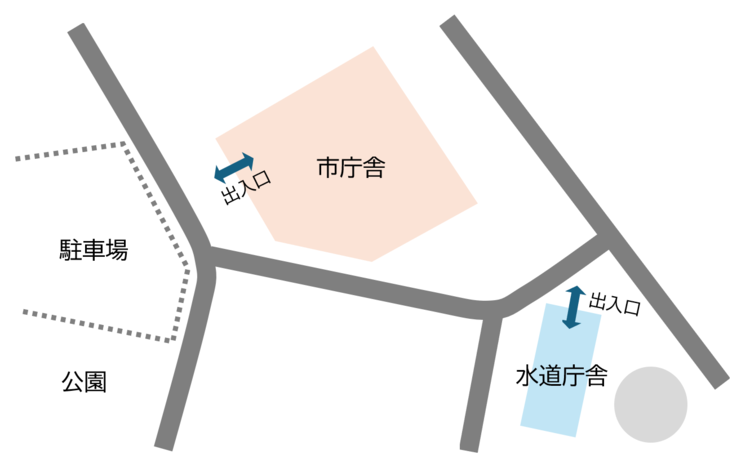 下水道関係課位置図/八潮市