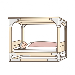 防災ベッドイラスト