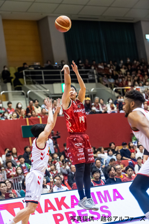 越谷アルファーズのプレーの様子1