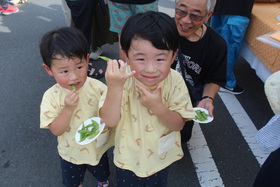 枝豆試食会の写真