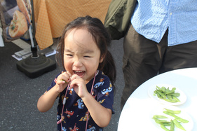 枝豆試食会の写真