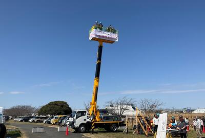 空から花桃を見よう
